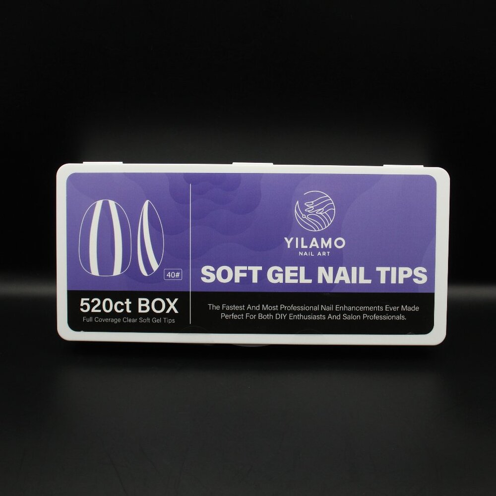 520ct Oval Soft Gel Nail Tips/13 Sizes